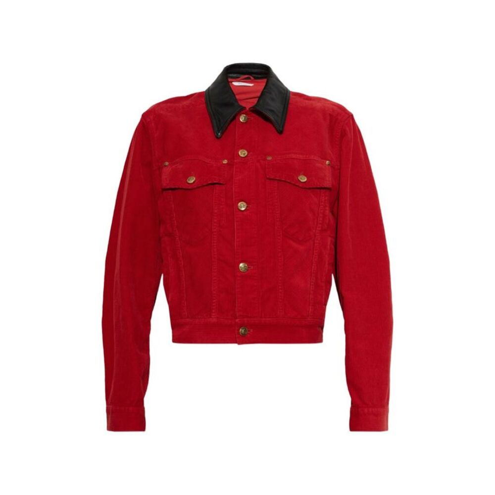 Versace Women Velvet Denim Jacket